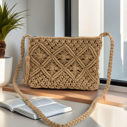 Luna | Geweven Crossbody Tas voor de Zomer